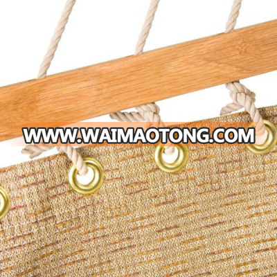 Double Swing Garden Wooden Hammock With Bars