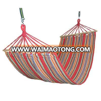 160kgs garden swing canvas comfortable spreader bar wood hammock