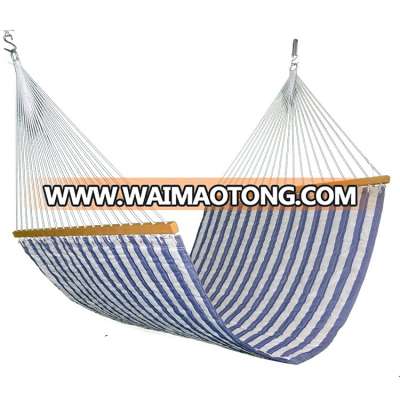 160kgs Double Layer Quilted Garden Cotton Canvas Hammock Hanging Bed