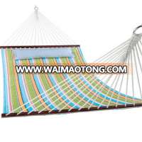 Cheep Lofton Stripe Opal Quilted Fabric Hammock With Pillow Double Size Spreader Bar Heavy Duty Stylish